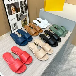 Baguette Mules tofflor glider sandaler klackade chunky block klackar öppna tåskor kvinnors lyxdesigners gummi ensam kväll ders praty skor fabrikskor