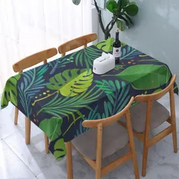 Tanta de mesa Floresta tropical da floresta retangular Toeira da tampa da tampa da mesa para decoração de cozinha têxtil doméstica Prova à prova de óleo