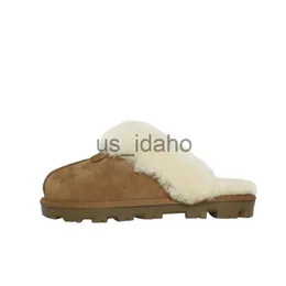 Slippers 2022 Fashion Winter Snow Boots Sheep Fur Integrated Lightweight Indoor and Outdoor Women's Slippers J0818