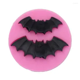 Baking Moulds Halloween Mini Bat Cooking Tool Silicone Mold Fondant Sugar Craft Decoration Molds DIY Cake Tools F0698