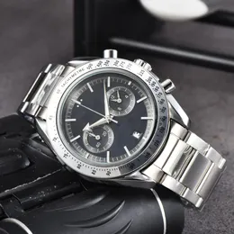 Zegarki męskie klasyki Ome kwarcowe zegarek na rękę najwyższej jakości ruch zegar chronograf sportowy na nadgarstku Współczesna data Bransoletka na rękę