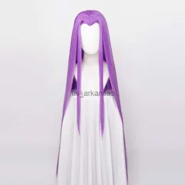 Synthetic Wigs ccutoo 120cm Synthetic Hair Fate stay night Rider Servant Medusa Cosplay Wigs Long Beauty Tip +Wig Cap HKD230818