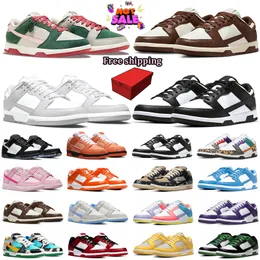 With BOX designer OG Dunks1 Mens Running free shipping Shoes 20th Anniversary Cacao Wow Red Panda Unlock Your Space Archeo Brown Men Women Sneakers Trainers
