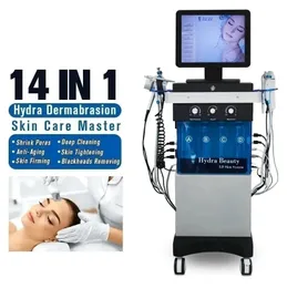 2023 الشفط القوي هيدرز ماء الوجه microdermabargarrasion الجلد التنظيف العميق hydrafaciasls آلة الأكسجين mesotherapy بندقية رفع الوجه hydro hedro 14 in1