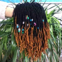 Perucas sintéticas sintéticas trançadas faux locs perucas para mulheres negras dreadlocks faux locs crochê perucas de cabelo resistentes a calor curtos perucas encurinhas hkd230818