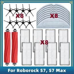 Чистящие ткани для Roborock S7 S70 S75 S7 Max S7 Maxv T7S плюс запасные аксессуары запасных частей главная боковая щетка Hepa Filter Mop ткань 230817