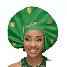 Hair Accessoires Afrikaner Sego Headtie Neue Turban Aso Oke Gel Fashion Headwraps Drop Lieferungsprodukte DHN5T