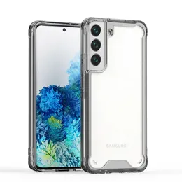 Military Grade Anti-Drop Cases Transparent Acrylic TPU Shockproof Cover For iPhone 15 14 13 12 11 Pro XR XS Max Samsung S21 FE S22 Ultra A03 Core A13 A33 A22 A53 A73 A03S