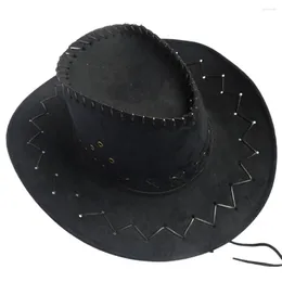 Basker cowboy mössor hög krona bra andningsförmåga män formbar bred brim sombrero kostymtillbehör för sommaren utomhus