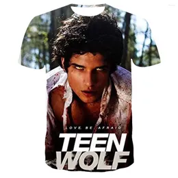 Мужские футболки Teen Wolf футболка для мужчин женщин лето с коротким рукавом повседневное дышащее футболки для мальчиков для мальчиков для девочек