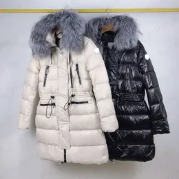 23FW Kadın Puffer Ceket Tasarımcı Kadın Kürk Parkas Coat Kış Moda Uzun Down Ceketler Klasik Kapşonlu Puf Ceketleri Dış Giyim Yüksek Kalitesi