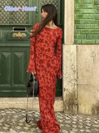 Основные повседневные платья сексуальные розовые принцип Maxi Dres Elegant o Sece с длинным рукавом Femal Fashion Вечерняя вечеринка высокая талия vestidos 230817