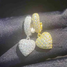 소녀 다이아몬드 이어링 패스 다이아몬드 테스터 보석 S925 VVS Moissanite Earrings 힙합 보석을위한 패션 보석