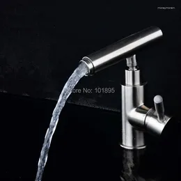 Bathroom Sink Faucets L16739 Luxury Deck Mounted 304 Stainless Steel Material Wash Basin Mixer
