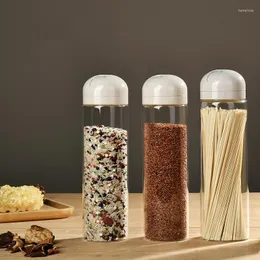 Bottiglie di stoccaggio jar vaso di vetro per la casa pasta pasta interi cereali a secco per alimenti a prova di umidità 1.5L