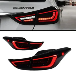 Car Tail Lights For Hyundai Elantra Taillight 20 11-20 16 LED Tail Lamp+Turn Signal+Brake+Reverse LED Light