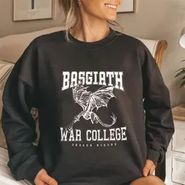 Womens Hoodies Sweatshirts Retro Basgiath War College Sweatshirt Fjärde Wing Hoodie Dragon Rider Shit Fantasy Bookish Tee Booktok Top Unisex 230817