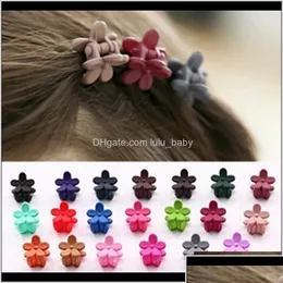 Аксессуары для волос Оптовые цветочные клипы Claw Barrette Crab Clamp Baby Kids dtkfx ldnht Drop Products dhqvk