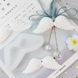 Moldes de cozimento Silicone Angel Wing Molde Diy Craft Cookies Bolo Decorating Tools Pingente de moda para presente do Dia dos Namorados