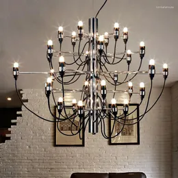 Chandeliers Italian Midsummer Fruit Restaurant LED Chandelier Light El Villa For Living Room Staircase Modern Pendant Lamp Indoor Decor