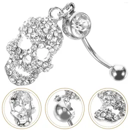Colares de pingentes de botão de umbigo anéis de barriga piercings decoração de jóias metal mulheres personalizadas