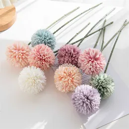 Decorative Flowers Wreaths 2pcs Artificial Dandelion Chrysanthemum Flower Fresh Style Home Living Room Decoration Table Decoration Chrysanthemum HKD230818