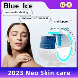 Blue Ice Skin Analyzer Multi-Care Anti-Aging Faltenentfernung Hautreparaturmaschine 12 Sprachen, um den besten Effekt zu erzielen