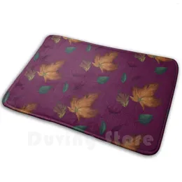 Carpets Falling In Love Carpet Mat Rug Cushion Soft Autumn Fall October Leaves Halloween Leaf Nature Natural Jewel Tones