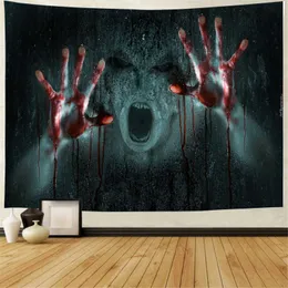 Tapestries Home Decor Tapestry Ghost Wall Carpet Decoration Devil Bedspread Cushion Halloween Pumpkin Lantern Tapestry 230x180cm tapiz