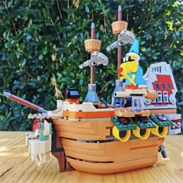 Block 1152 st 71391 Bowser's Airship Building Boat Model Creative Game Pirate Ship Bricks Toys for Kids Birthday Christmas Gift 230817