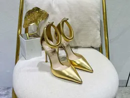 5A GR8103320 مضخات Gianvitrosi Bijoux 10.5cm الكعب العالي في الصندل مضخة Desinger Shoes for Women 35-41 Fendave