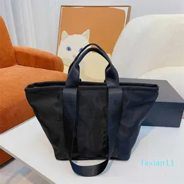 TOOT TOAKLAR Tuval Lüks Çantalar Kadın Tasarımcı Basit Siyah Omuz Çantaları Çöp Plajı Crossbody Handsbag