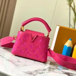 Womens Purse Designer pink Bag Shoulder Bags Fashion Luxury thread Handbag Leather Crossbody Tote Large Capacity Handbags In Retro High Quality Purses