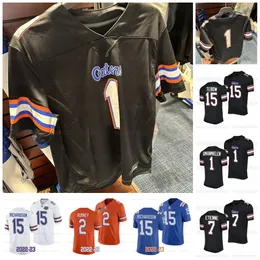 College Florida Gators 2023 Black Football Jerseys Jeff Driskel Kyle Trask Tim Tebow E.Smith Aaron Hernandez Kyle Pitts Kadarius Toney Josh Hammond Jefferson Franks