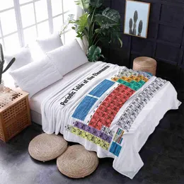 毛布の周期的な要素のテーブルソファ/ベッドのための毛布を投げる居心地の良い超暖かいソフトマイクロファイバーファジーフランネルブランケット