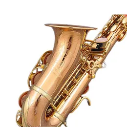 Japan Marka Oryginalna SC-992 Zakrzywiony sopranowy saksofon Fosfor miedzi B Flat Sax ze wszystkimi akcesoriami Szybka wysyłka