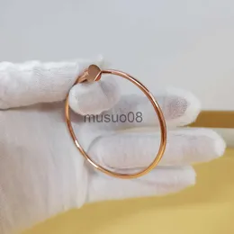 Bangle 925 Sterling Silver Nail Bracelet للنساء الجديد في الأساور من أجل Woemn Enule Top Top Thin Nail Jewelry Free Motis J230819