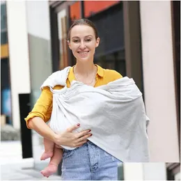 Hundkläder bomullsring baby sling rem bärare oxiderad metall född grejer ryggsäck ergonomiska spädbarn midje tillbehör droppleverans h dhuya