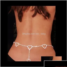 Belly Chains Mode Rassonestone Herz Taillengürtel für Frauen Körper y Party Geschenk luicy b81sq Drop Lieferung Schmuck DHDCP