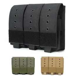 Tactical Magazine Triple Pouch Bag Backpack Vest Gear Accessory Mag Holder Cartridge Clip NO11-586