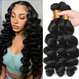 Lose Wave Bündel Brasilianisches menschliches Haar Webbündel 1/3/4 PCs 100% natürliches menschliches Haar Loose Deep Wave Hair Extensions 100 g/PCs