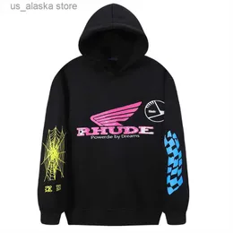 Erkek Hoodies Sweatshirts 23SS Sonbahar Kış Yeni Hoody Sweatshirts American Trend Bireysel Baskı Sokak Giyim Erkekler Kadın Hoodies Pullover T230819