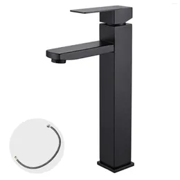 Bathroom Sink Faucets Solid Splashproof Basin Faucet Easy Install Universal Single Handle Modern Stainless Steel Home Hose El Durable
