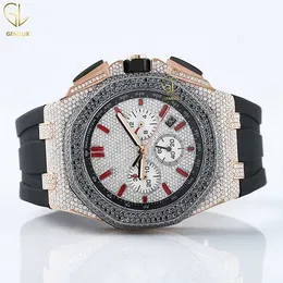 Ap Watches Aps Factory Full Mosonite Diamond D Studded Bussdown Tter Handmade Top Brand Luminous Wear Profsional For Exporter0M4S