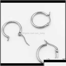 Clasps Hooks 50Pcslot Wholesale Jewelry Stainless Steel Findings Sier Color Earrings For Ear Diy Drop Earring Settings 9Ga7R Igdr0 D Dhael
