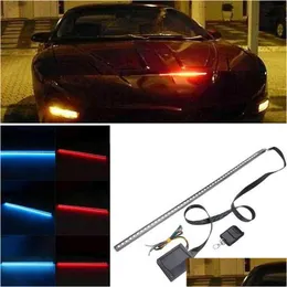 Decorative Lights 56Cm Rgb 48-Led Knight Night Rider Led Strip Scanner Lighting Bars Remote Atmosphere Lamp Warning Signal Light Y22 Dhwvd