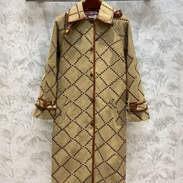 Designer Trench Coat Women Fashion Windbreak Fur Coats Winter Woman Jacket