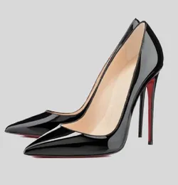 Original Box Women Designer Red-Bottoms Dress Shoes High Heels Womens Luxurys Patent Leather Pumps Lady Wedding 6 8 10 12 CM Heel