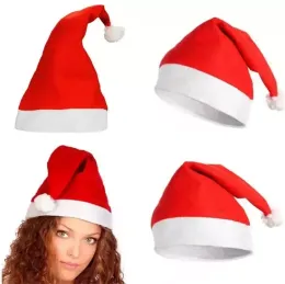 Beanie/Skull Caps Christmas Decorations Santa Hat Ultra Soft Plush Cosplay Christmas Hats New Year Decoration Adults Kids Xmas Home Garden Party Hats Supply