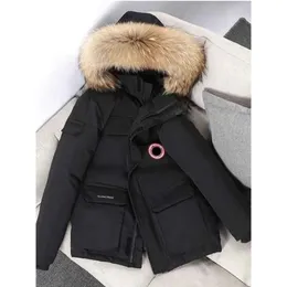 Kanada Kış Kaz Ceketleri Sıcak Coatmen'in Down Parkas İş Kıyafetleri Açık Moda Tutma Çift Kalınlaşmış Canlı Yayın Coat400 Winter01
